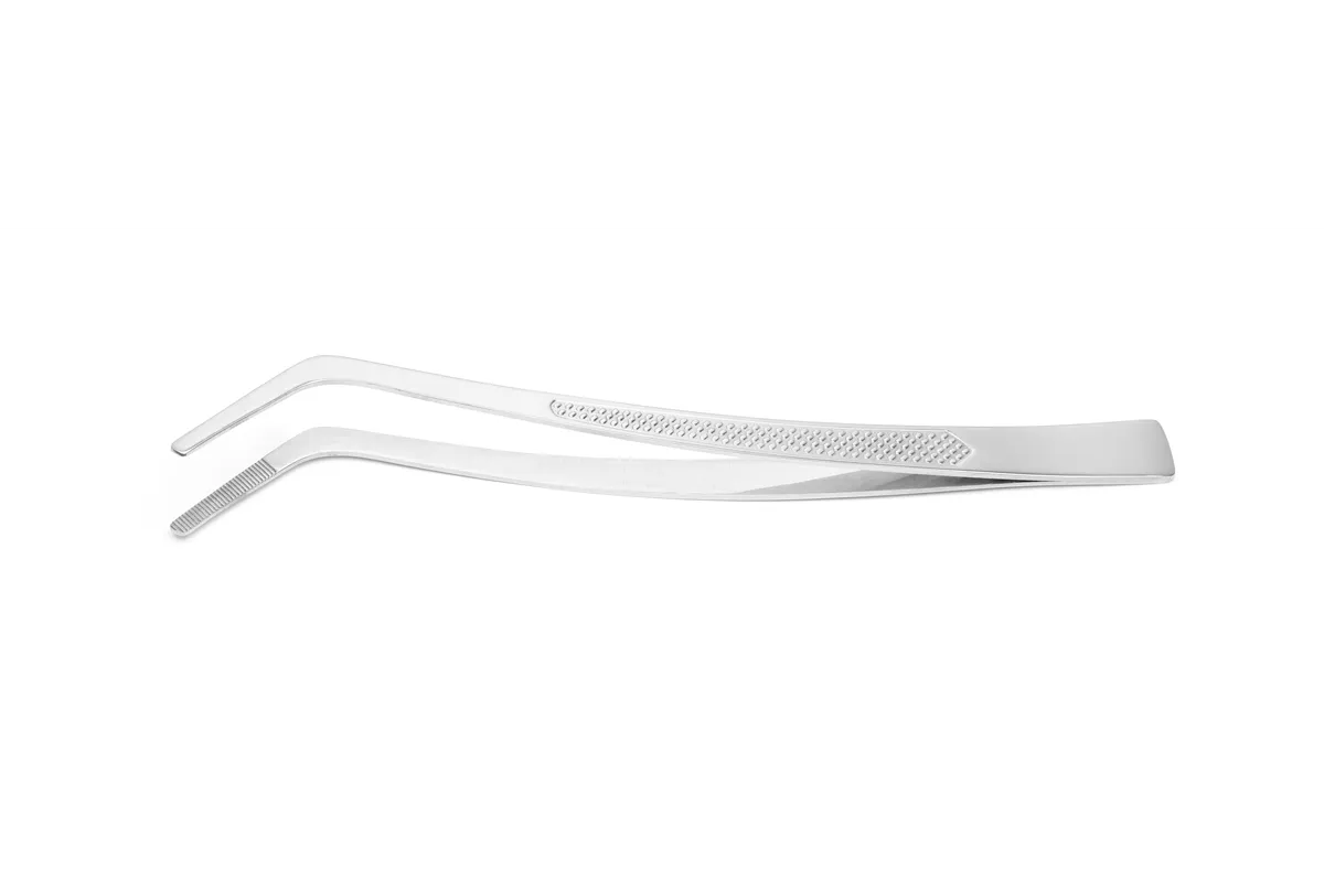 Pęseta zakrzywiona z profilowaną rączką, 240mm Hendi 680186