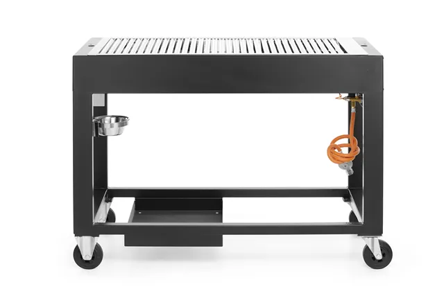 Grill gazowy Tampa, czarny, 10kW, 1260x580x900mm Hendi 700044