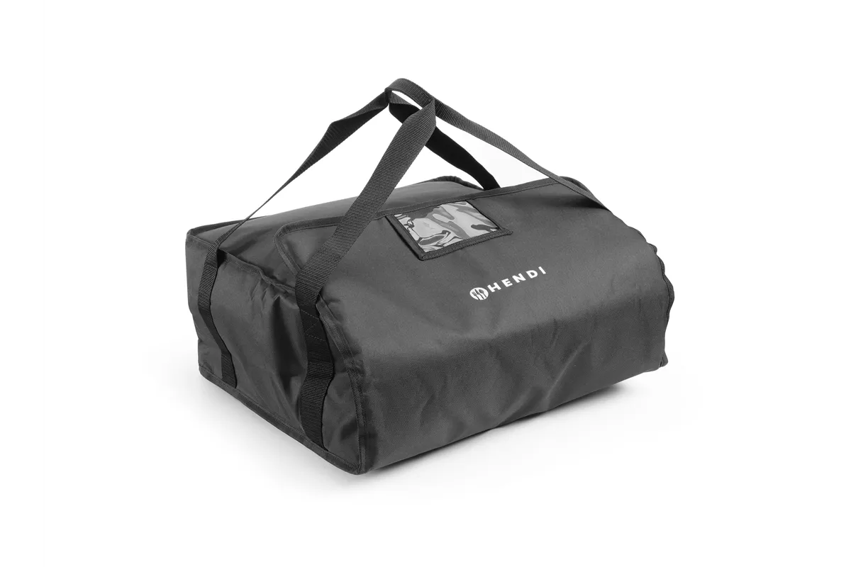 Torba termoizolacyjna na pizzę - na 4 pudełka 45x45 cm, Kitchen Line, czarny, 470x470x210mm Hendi 709870