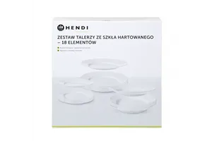 Zestaw talerzy Opal - 18 elementów, 18 szt., ⌀mm Hendi 795224