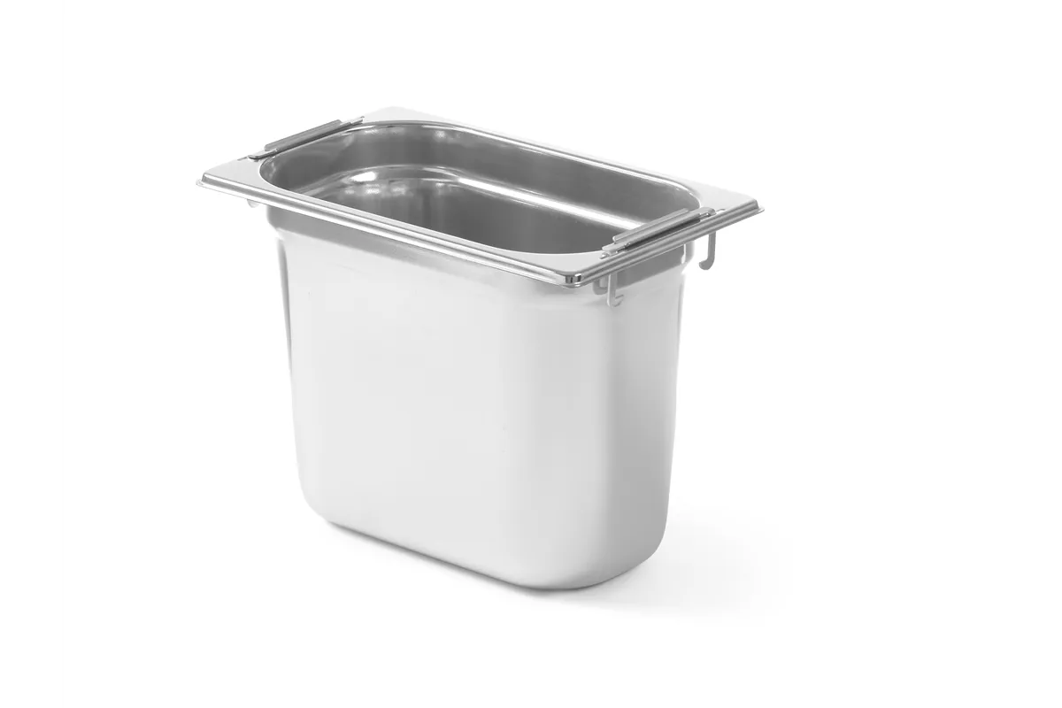 Pojemnik GN 1/4 z chowanymi uchwytami, Profi Line, GN 1/4, 5,5L, (H)200mm Hendi 803608