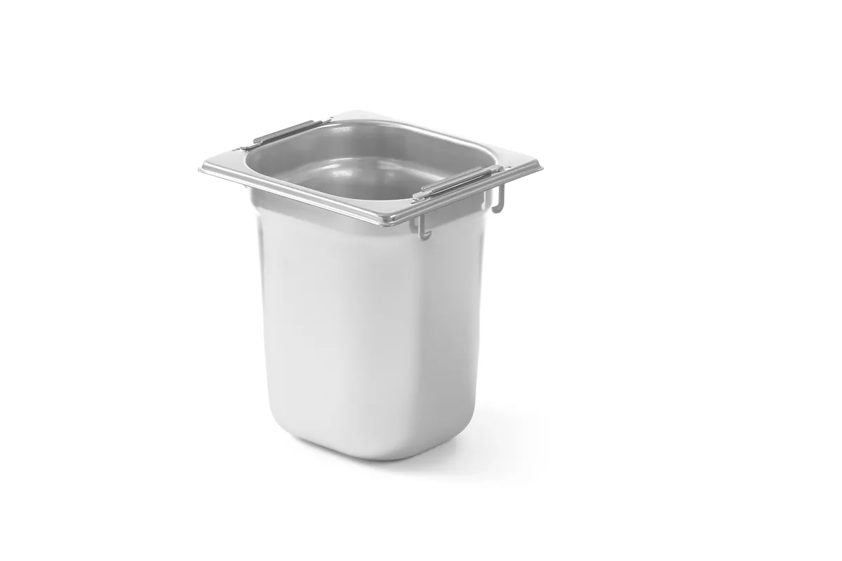 Pojemnik GN 1/6 z chowanymi uchwytami, Profi Line, GN 1/6, 3,4L, (H)200mm Hendi 803707