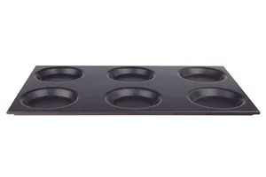 Taca aluminiowa GN 1/1 z formami, z powłoką nieprzywierającą, 530x325x15mm Hendi 808757