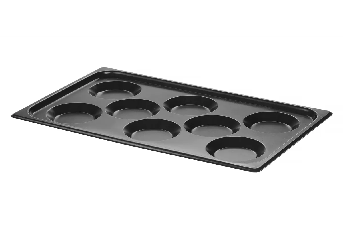 Blacha do jajek sadzonych, z powłoką nieprzywierającą CONVECTOMAT EGGPLATE, GN 1/1, czarny, 530x325x26mm Hendi 808856