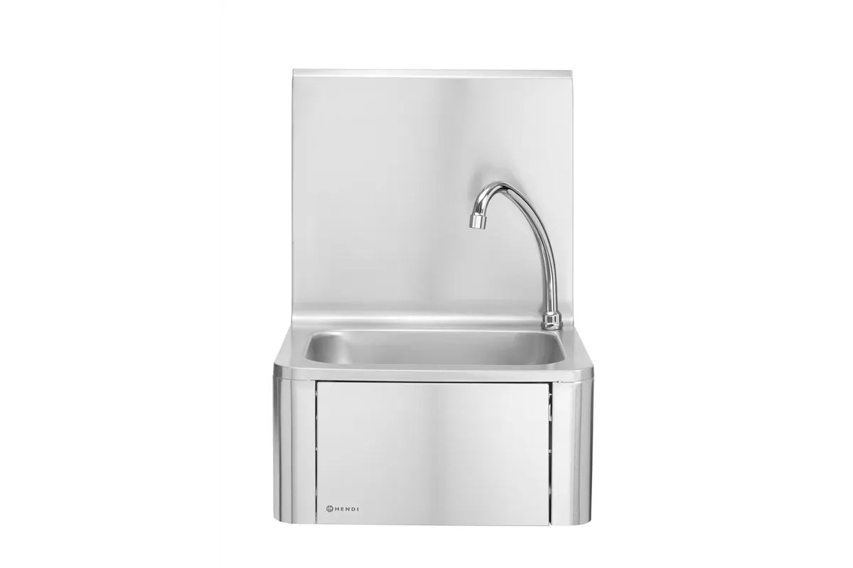 Umywalka bezdotykowa, naścienna, misa prostokątna, 400x330x560mm Hendi 810309