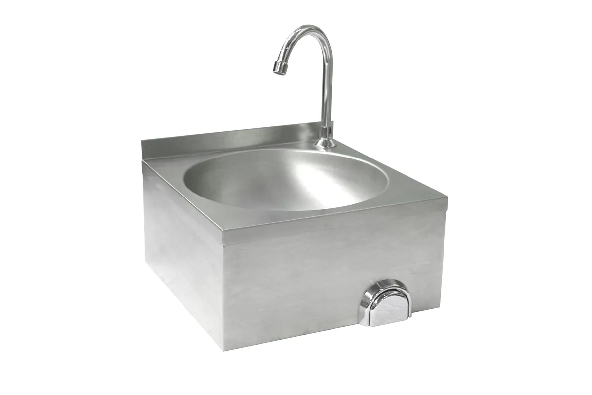 Umywalka bezdotykowa, naścienna, misa okrągła, 400x428x406mm Hendi 810316