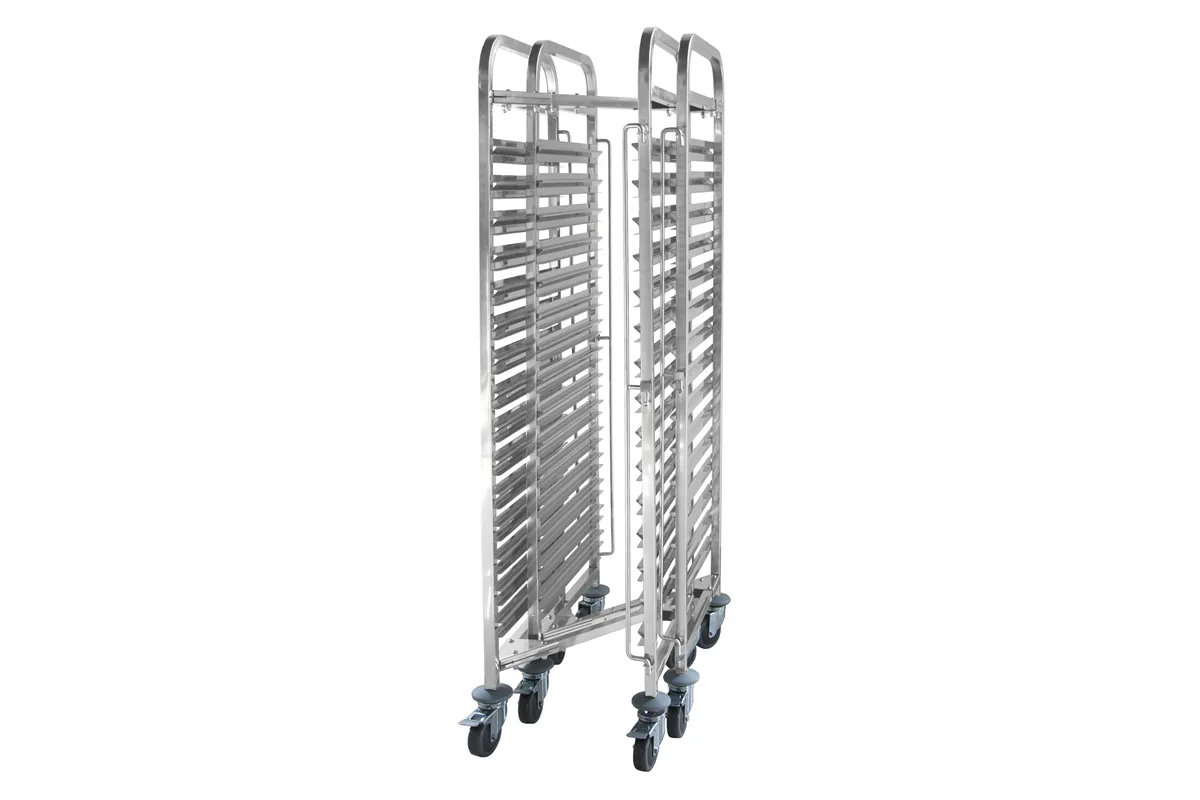 Wózek do transportu pojemników 15×GN 1/1, kompaktowy, 445x610x1710mm Hendi 810606