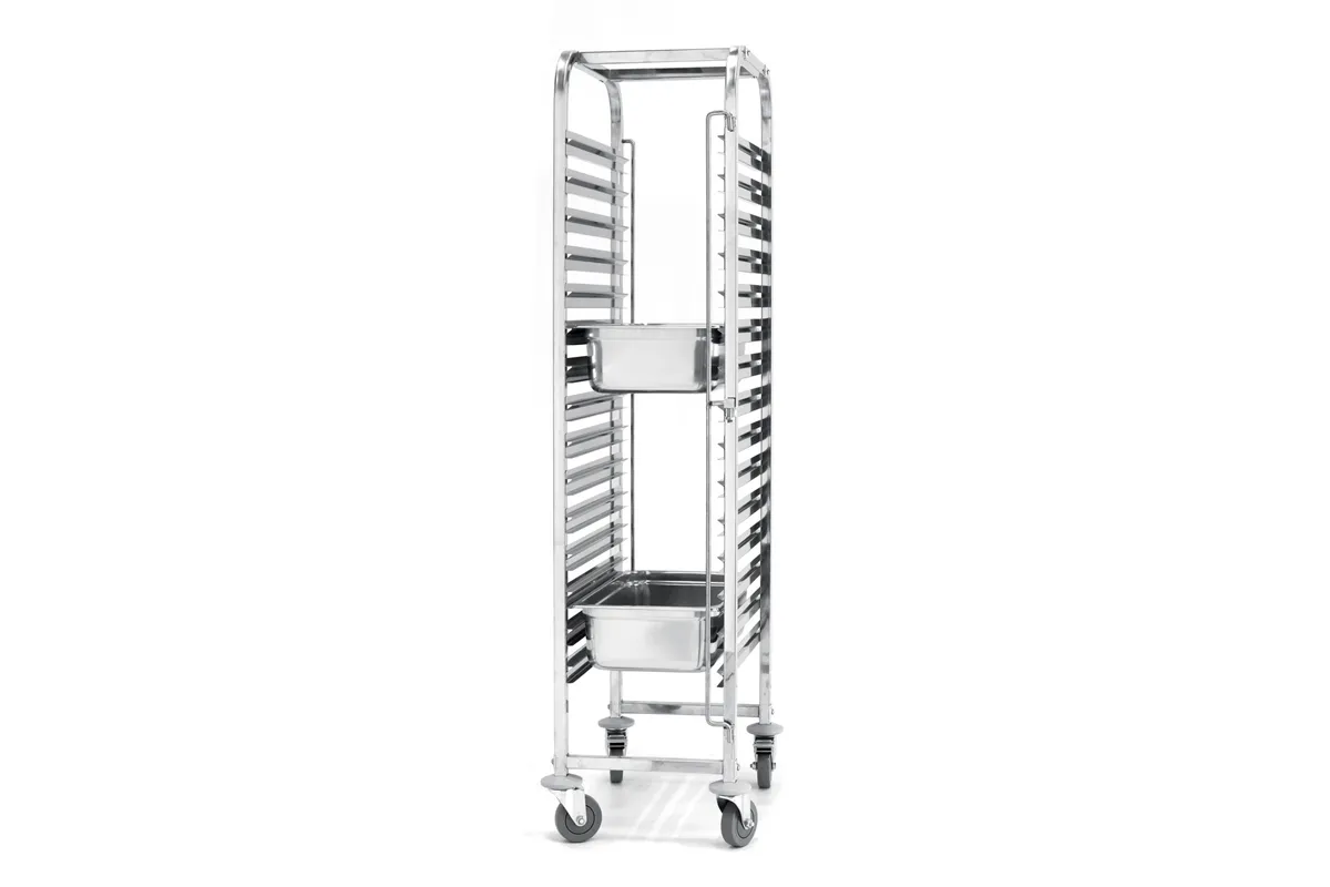 Wózek do transportu pojemników 15× GN 1/1, 440x610x1710mm Hendi 810613