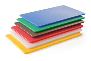 Zestaw 6 desek HACCP GN 1/1 - w 6 kolorach, 6 szt., 530x325mm, Prostokątny Hendi 826676