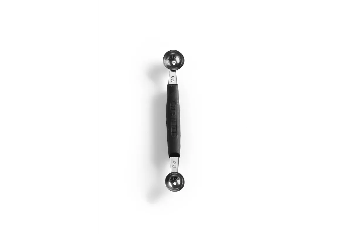 Nóż dekoracyjny do kulek podwójny, ø22-25 mm, czarny, 165mm Hendi 856000