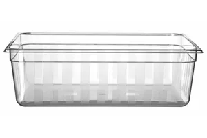 Pojemnik z poliwęglanu GN 2/1, GN 2/1, 58L, transparentny, 650x530x200mm Hendi 861196