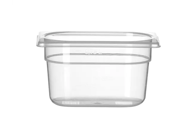 Pojemnik GN 1/9 z polipropylenu, Profi Line, 1,0, GN 1/9, 1L, transparentny, 176x108x100mm Hendi 880524