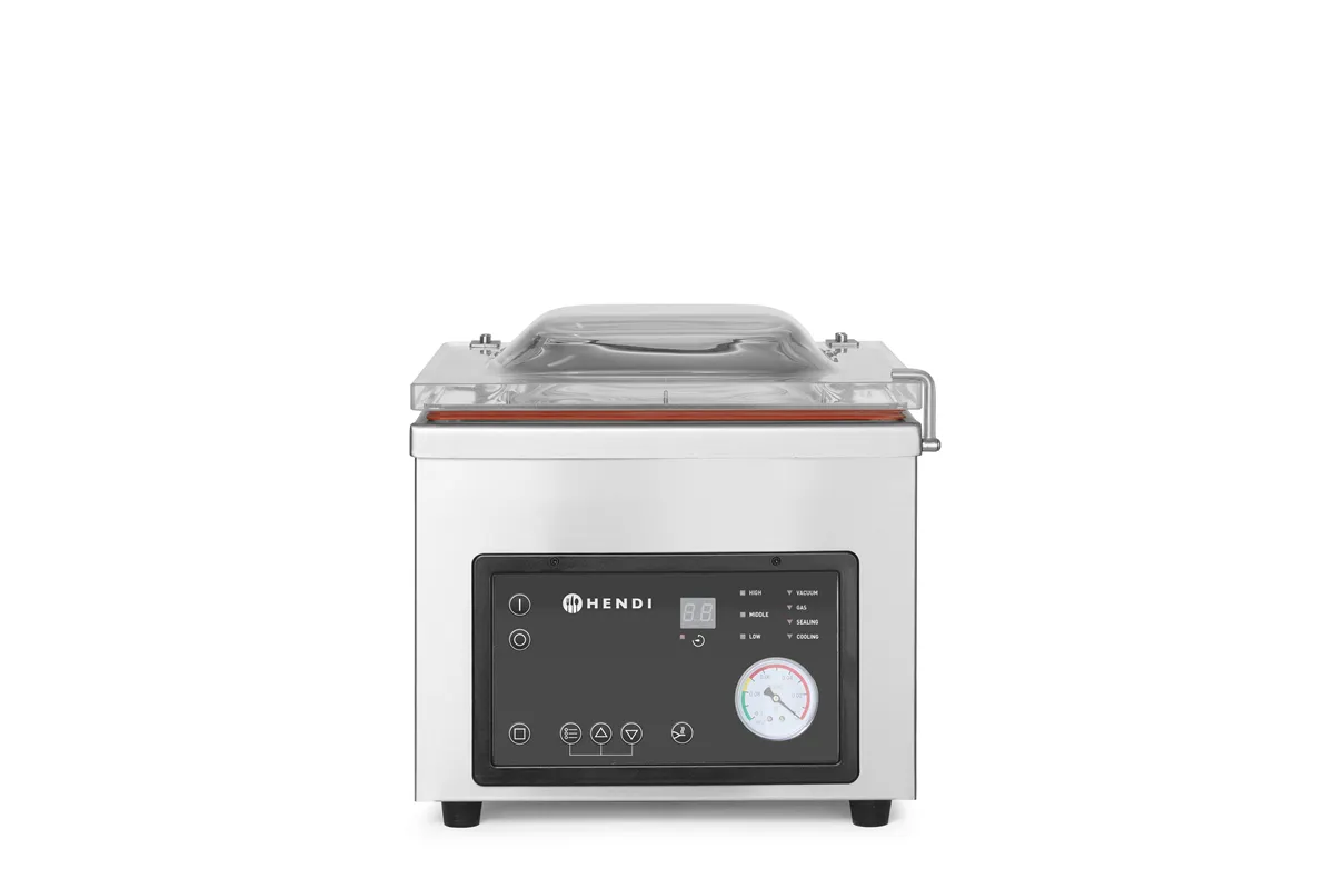 Pakowarka próżniowa - komorowa, Profi Line, listwa zgrzewająca 260 mm, 230V/370W, 330x480x360mm Hendi 975251