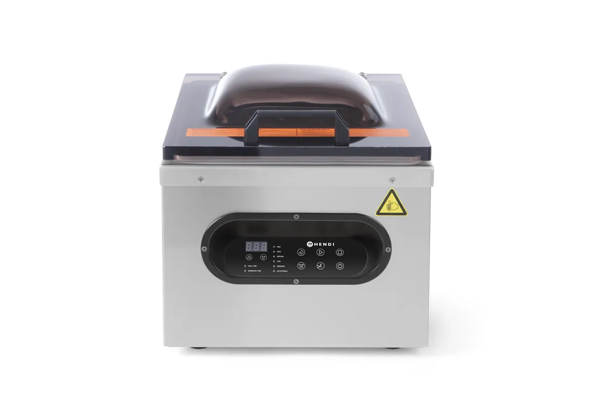 Pakowarka próżniowa - komorowa, Kitchen Line, 230V/630W, 360x490x365mm Hendi 975398