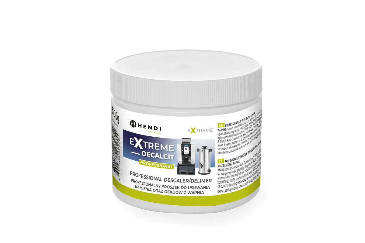 Extreme Descaler Profesjonalny proszek do usuwania kamienia i osadów z wapnia, 0,5 kg Hendi 979754