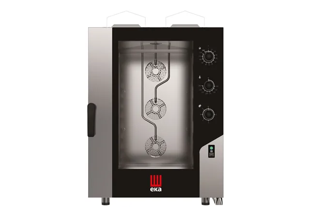 Piec konwekcyjno-parowy Millennial Smart Bakery 10×600×400mm gazowy 18kW 850x1041x1231mm Tecnoeka MKF1064GS