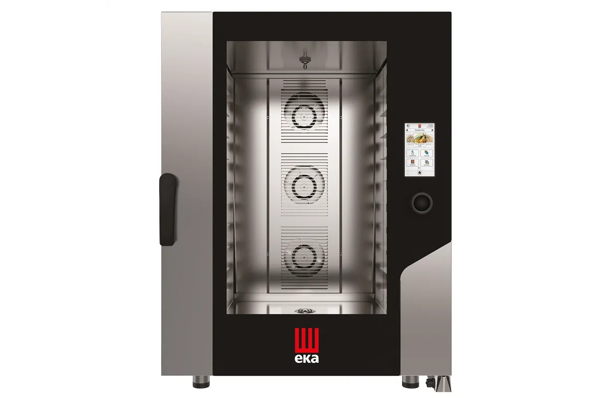 Piec konwekcyjno-parowy Millennial Touch Screen Bakery z myciem 10×600×400mm elektryczny 850x1035x1130mm Tecnoeka MKF1064TS