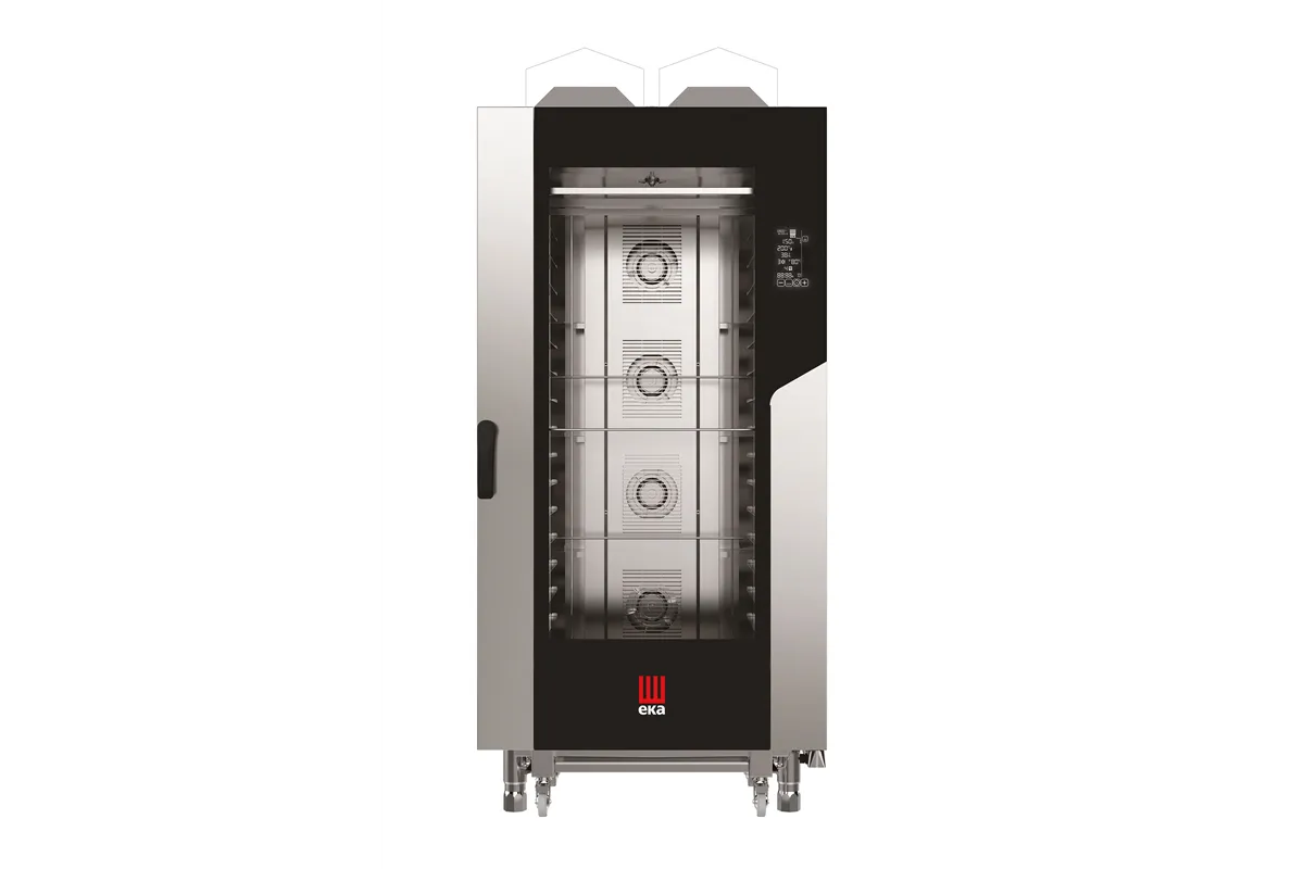 Piec konwekcyjno-parowy Millennial Black Mask Bakery 16×600×400mm  gazowy 230V/1450W 30000kW 930x1160x2060mm Tecnoeka MKF1664GBM
