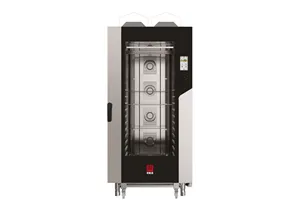 Piec konwekcyjno-parowy Millennial Touch Screen Bakery z myciem 16×600×400mm gazowy 30kW 930x1160x2060mm Tecnoeka MKF1664GTS
