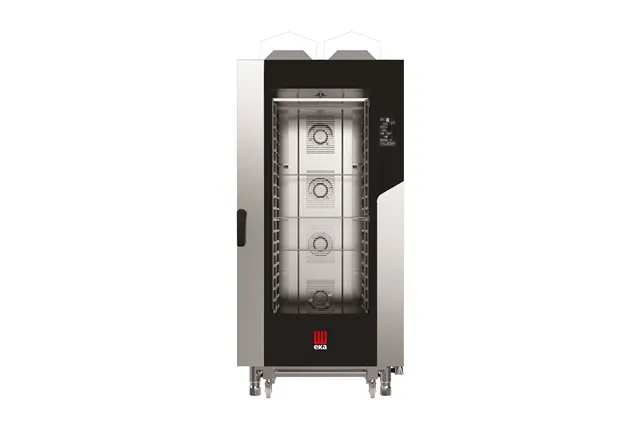 Piec konwekcyjno-parowy Millennial Black Mask Gastro 20×GN1/1  gazowy 230V/1450W 30000kW 930x1160x2060mm Tecnoeka MKF2011GBM