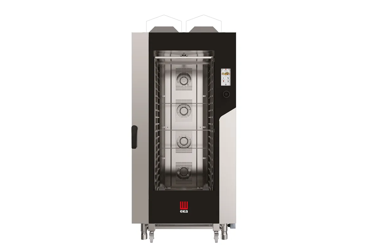 Piec konwekcyjno-parowy Millennial Touch Screen Gastro z myciem 20×GN1/1 gazowy 30000kW 930x1162x1954mm Tecnoeka MKF2011GTS