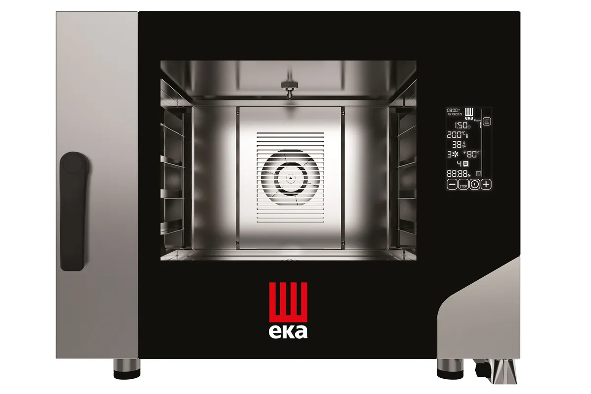 Piec konwekcyjno-parowy Millennial Black Mask Bakery 4× 600×400mm  elektryczny 400V/7800W 850x1035x700mm Tecnoeka MKF464BM