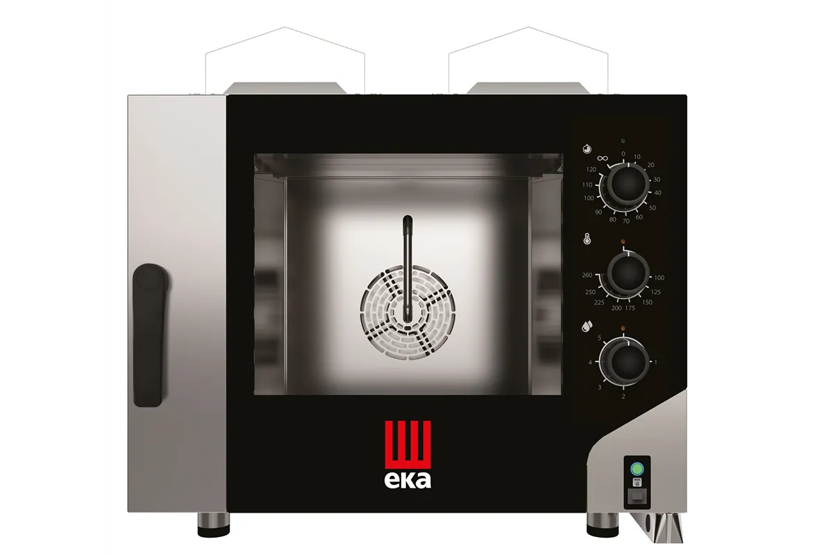 Piec konwekcyjno-parowy Millennial Smart Bakery 4× 600×400mm  gazowy 230V/300W 9,3kW 850x1041x801mm Tecnoeka MKF464GS
