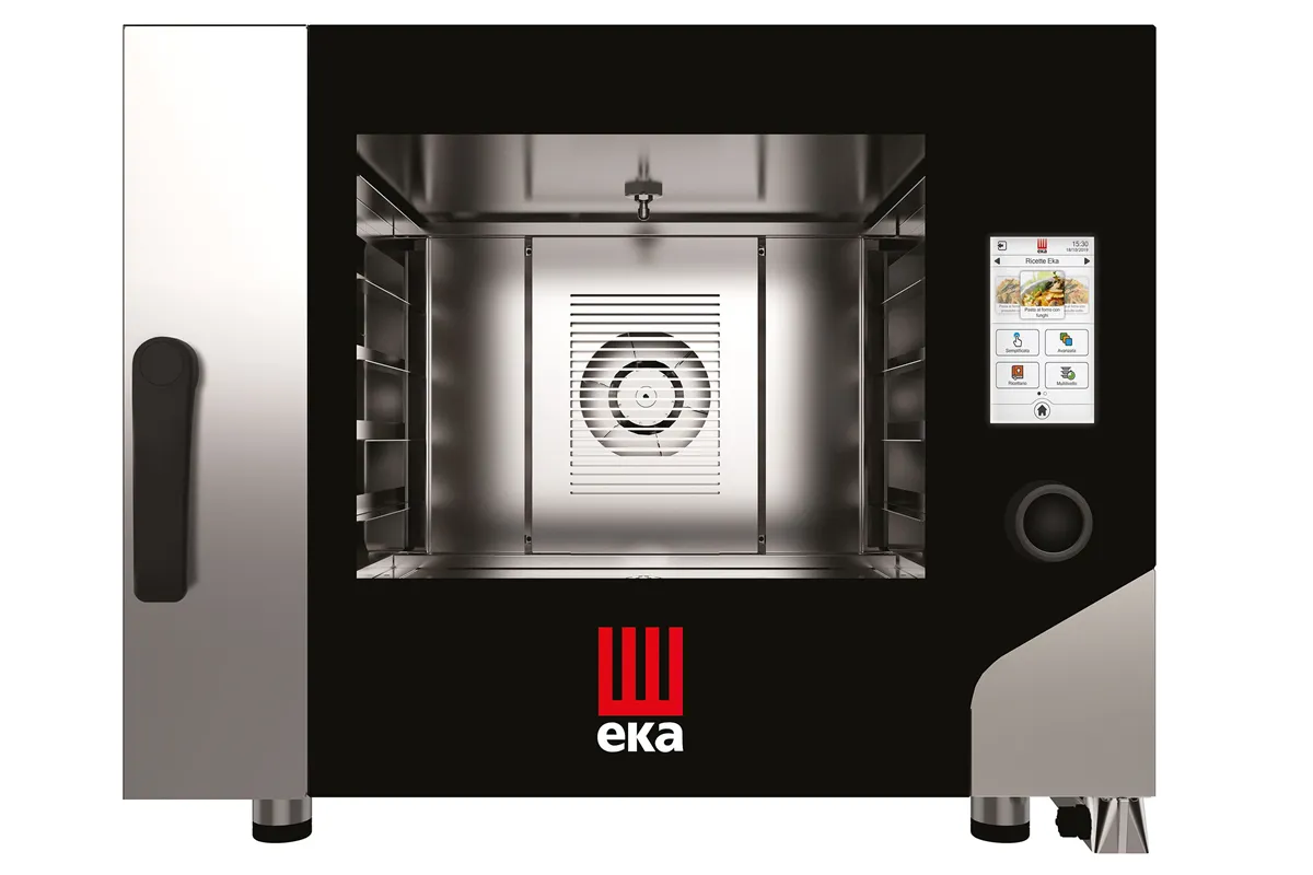 Piec konwekcyjno-parowy MillennialTouch Screen Bakery z myciem 4×600×400 elektryczny 400V/7800W 850x1035x700mm Tecnoeka MKF464TS