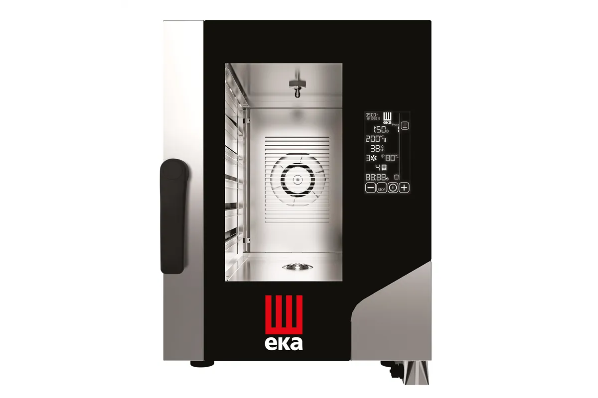 Piec konwekcyjno-parowy Millennial Black Mask Gastro Compact 6×GN1/1 – elektryczny 400V/7800W 500x930x700mm Tecnoeka MKF611CBM