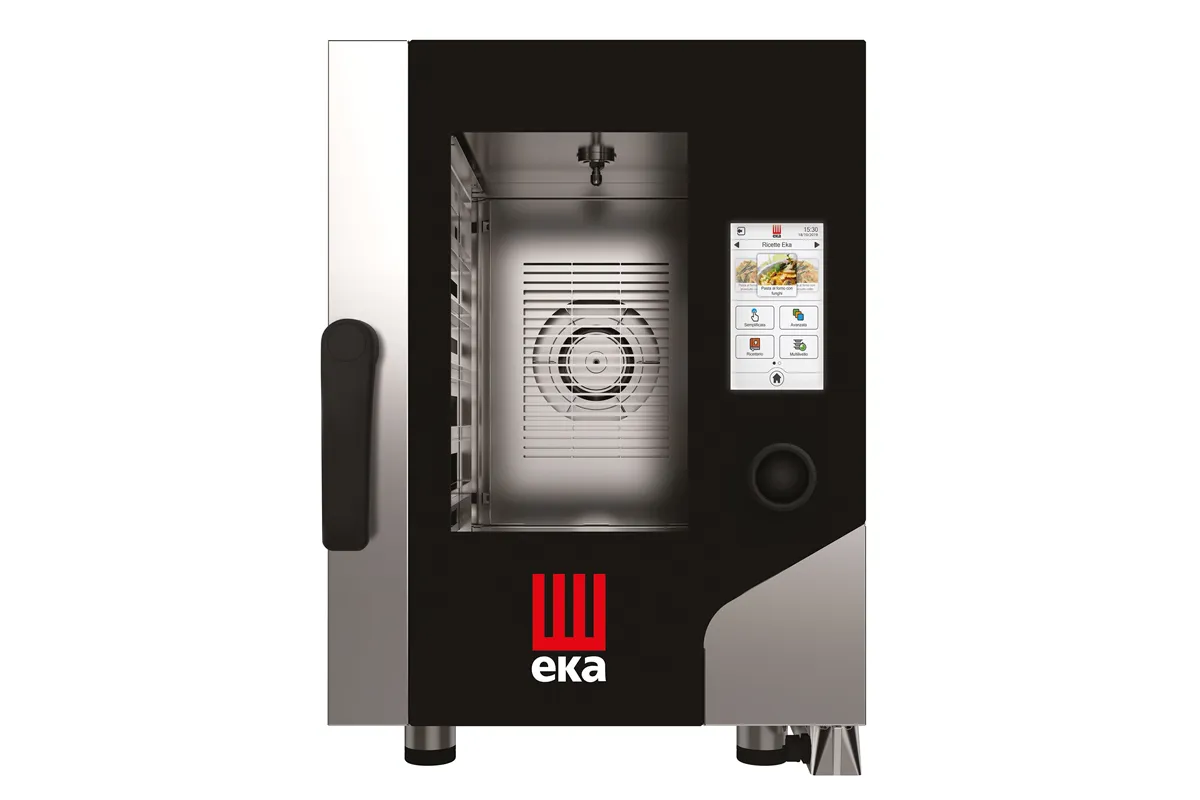 Piec konwekcyjno-parowy Millennial Touch Screen Gastro Compact 6×GN 2/3 elektryczny 400V/5200W 500x750x700mm Tecnoeka MKF623CTS