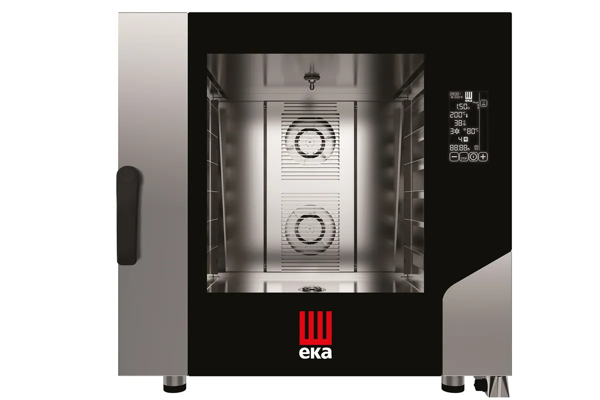 Piec konwekcyjno-parowy Millennial Black Mask Bakery 6× 600×400 mm, elektryczny, 400V/10400W, 850x1035x850mm Tecnoeka MKF664BM