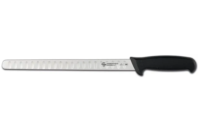 Nóż do łososia Supra, ostrze ze żłobieniami, 420mm Ambrogio Sanelli S356.028