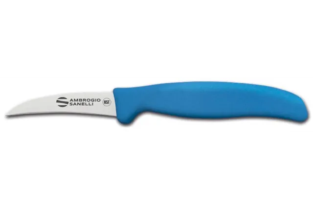 Nóż do warzyw Supra Colore, zakrzywione ostrze, niebieski, 190mm Ambrogio Sanelli S691.007L