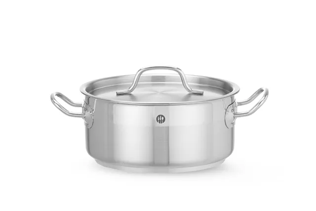 Garnek niski z pokrywką, Profi Line, 2,8L, ⌀200x90mm Hendi 830208