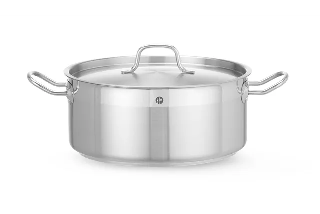 Garnek niski z pokrywką, Profi Line, 7,5L, ⌀280x120mm Hendi 830505