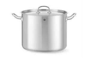 Garnek wysoki z pokrywką, Kitchen Line, 13,5L, ⌀280x220mm Hendi 837405