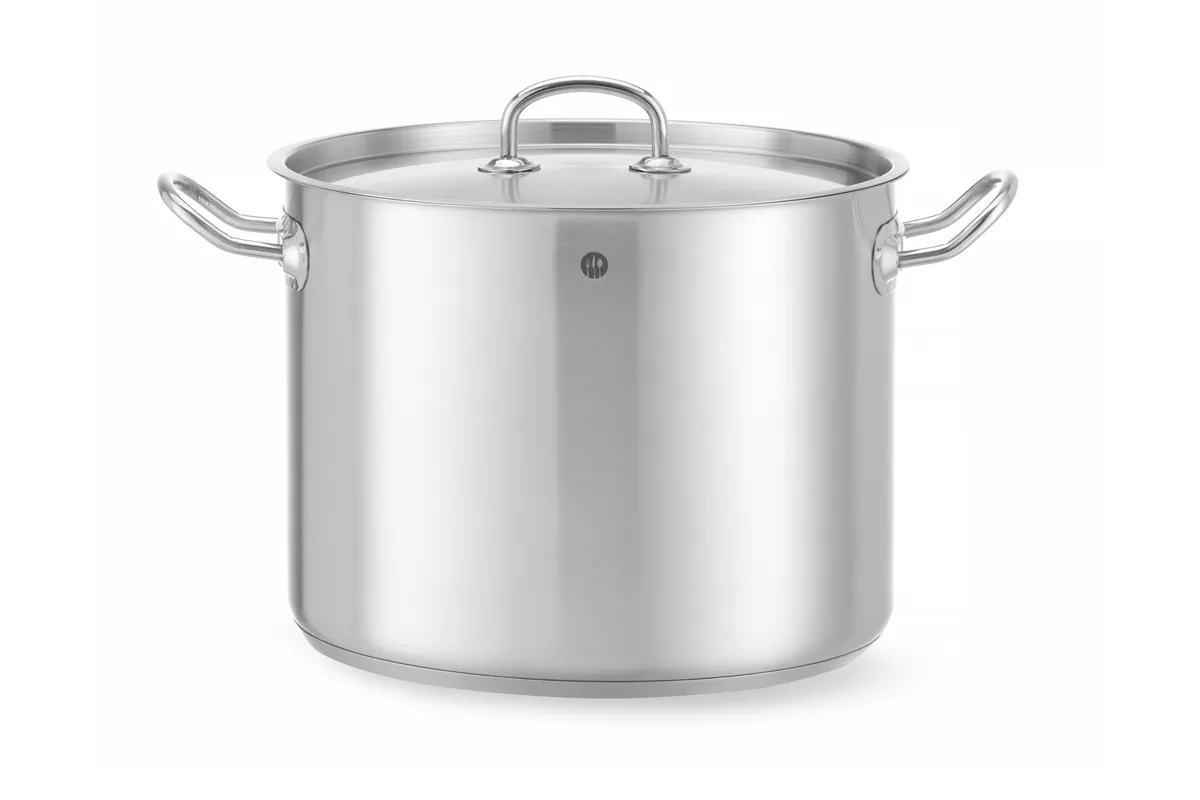 Garnek wysoki z pokrywką, Kitchen Line, 13,5L, ⌀280x220mm Hendi 837405
