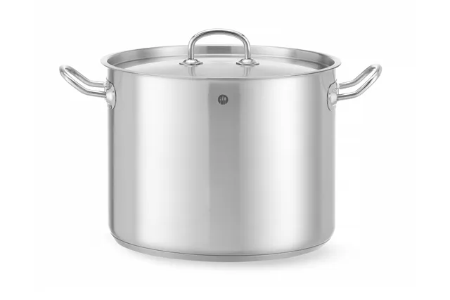 Garnek wysoki z pokrywką, Kitchen Line, 13,5L, ⌀280x220mm Hendi 837405