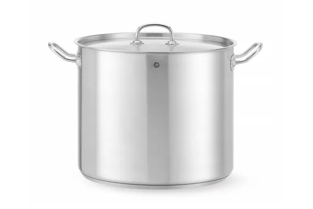 Garnek wysoki z pokrywką, Kitchen Line, 21L, ⌀320x270mm Hendi 837603