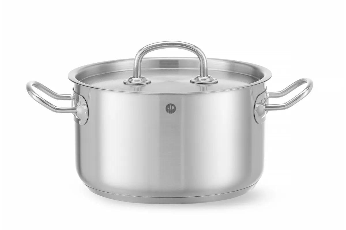 Garnek średni z pokrywką, Kitchen Line, 3,5L, ⌀200x115mm Hendi 836200