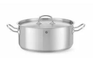 Garnek niski z pokrywą, Kitchen Line, 7,3L, ⌀280x120mm Hendi 836033