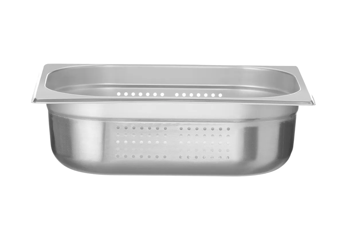 Pojemnik GN 1/2 – perforowany, Kitchen Line, GN 1/2, 6,5L, (H)100mm Hendi 807330