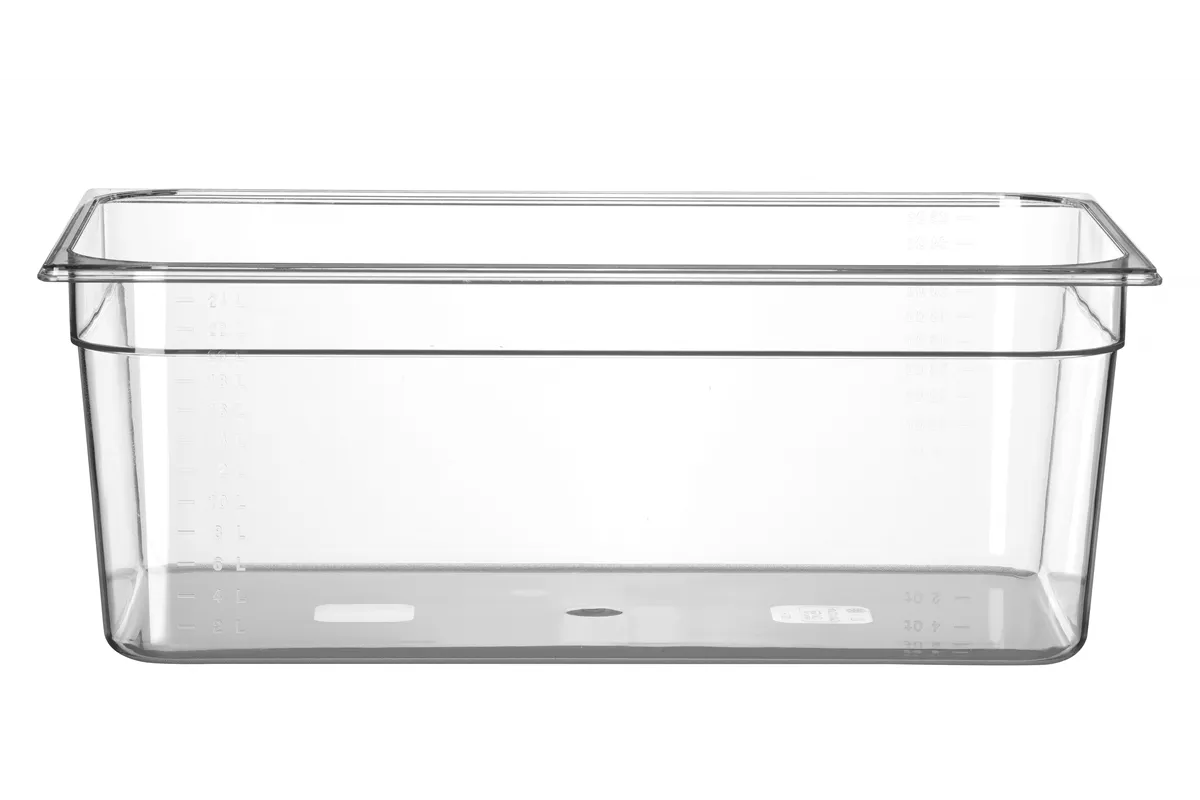 Pojemnik GN 1/1 z poliwęglanu, Profi Line, GN 1/1, 24L, transparentny, 530x325x200mm Hendi 861202