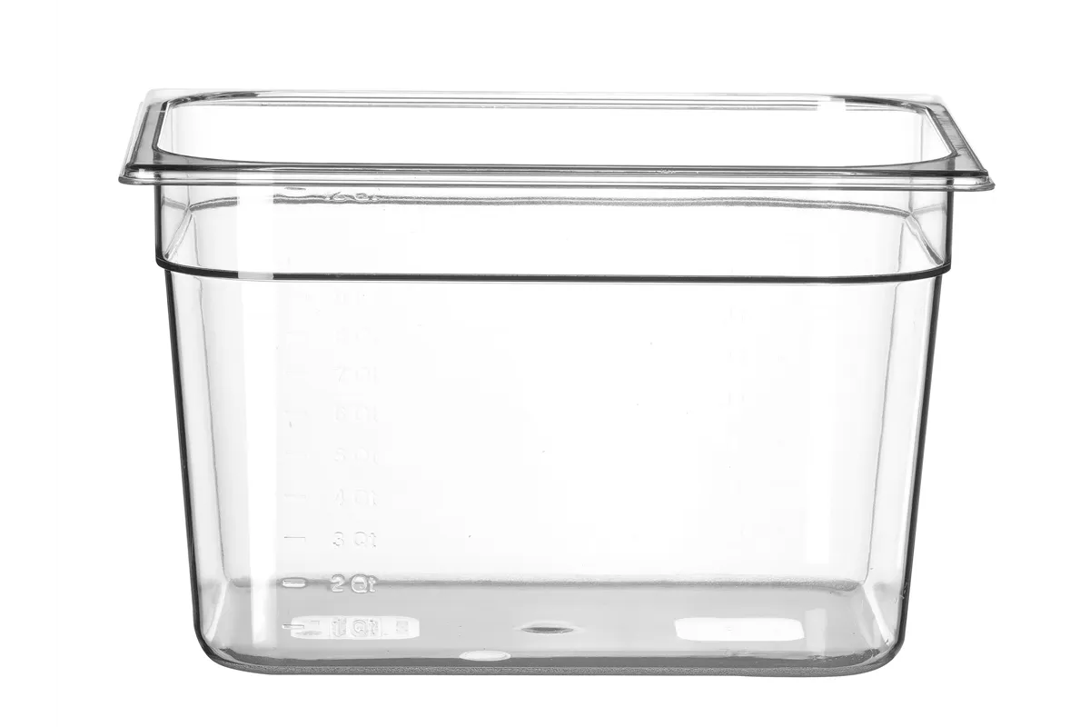 Pojemnik GN 1/2 z poliwęglanu, Profi Line, GN 1/2, 12,5L, transparentny, 325x265x200mm Hendi 861400