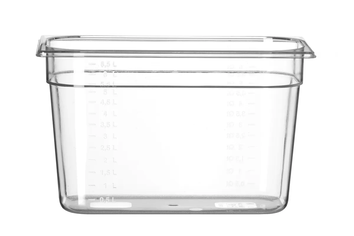 Pojemnik GN 1/3 z poliwęglanu, Profi Line, GN 1/3, 7,8L, transparentny, 325x176x200mm Hendi 861509