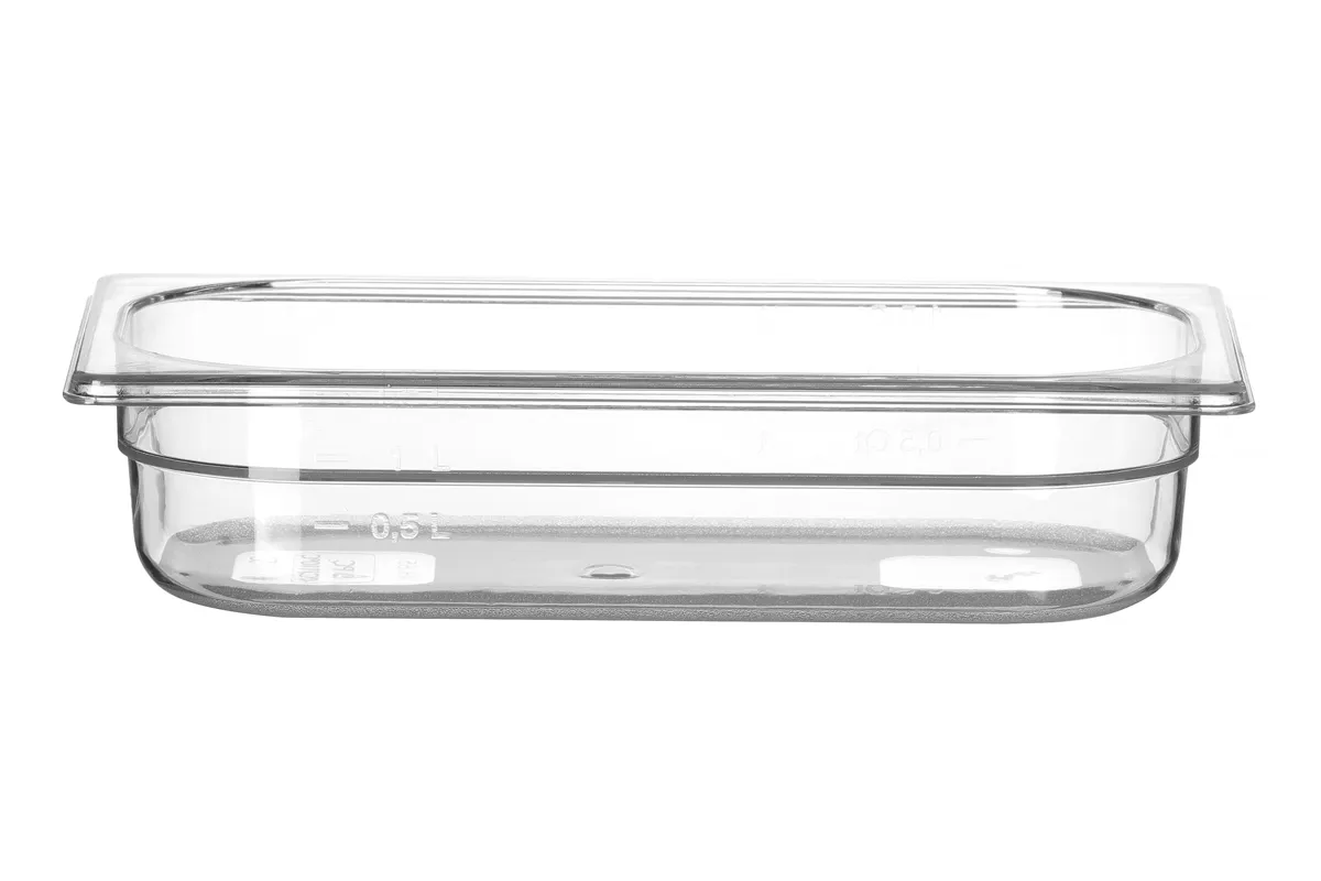 Pojemnik GN 1/3 z poliwęglanu, Profi Line, GN 1/3, 2,5L, transparentny, 325x176x65mm Hendi 861530