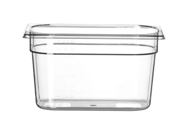 Pojemnik GN 1/4 z poliwęglanu, Profi Line, GN 1/4, 5,5L, transparentny, 265x162x200mm Hendi 861608