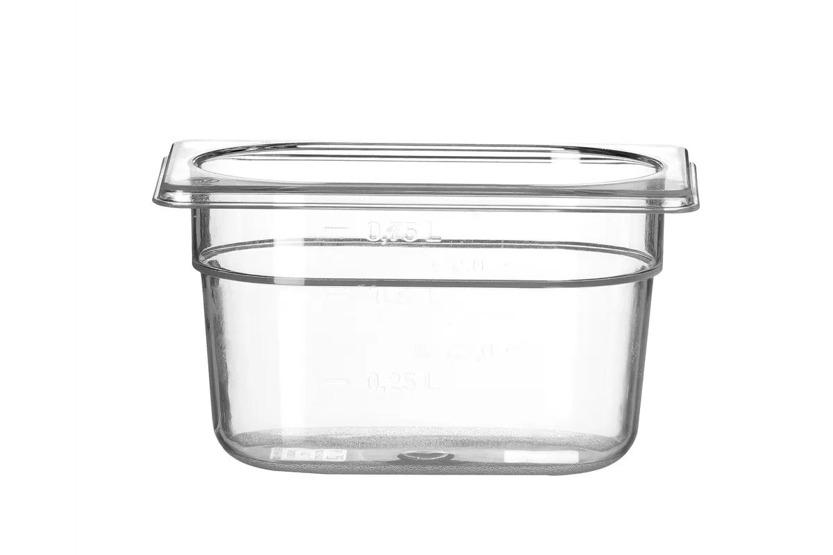 Pojemnik GN 1/9 z poliwęglanu, Profi Line, GN 1/9, 1L, transparentny, 176x108x100mm Hendi 861820