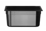 Pojemnik GN 1/2 z czarnego poliwęglanu, Profi Line, GN 1/2, 9,5L, czarny, 325x265x150mm Hendi 862414