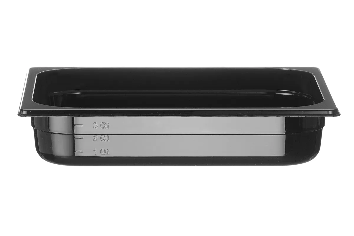 Pojemnik GN 1/2 z czarnego poliwęglanu, Profi Line, GN 1/2, 4L, czarny, 325x265x65mm Hendi 862438